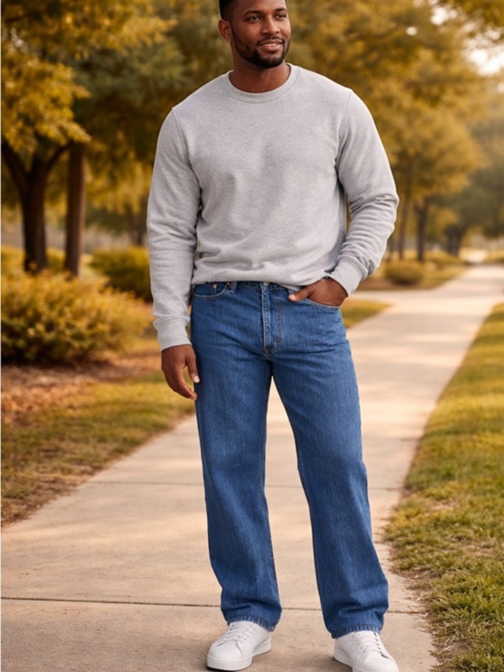 Levi's Men's Straight Jeans in Medium Blue